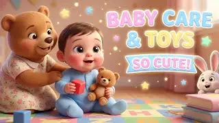 Baby Care & Toys Playing Time 🍼 | Cute Kids Cartoon