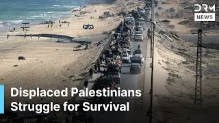 Heartbreaking Scenes: Displaced Palestinians Struggle for Safety in South Gaza | DRM News | AH14