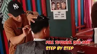 Full tutorial dua jari✂️step by step #barber #haircut #duajari #hasanpnks