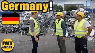 Non ferrous metal Scrap Recycling Site Hamburg, Germany || Great Experience || World Tour on Bike ||