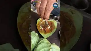 Silver paan in making 