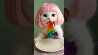 😸 Cat and Dog ASMR FOOD challenge😸eating sounds🎧 |  #shorts #asmr #cat #dog