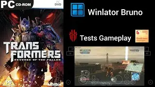 Winlator Bruno emulator gameplay Transformers Revenge of The fallen tests Red Magic 6 Pro sd888
