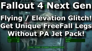 Fallout 4 Next Gen &mdash; ошибка полёта/подъёма! Получите уникальные ноги для свободного падения без реактивного ранца PA! (2024)