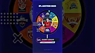 IPL 2023 Auction Wheel - Harry Brook 💛 || Csk ||