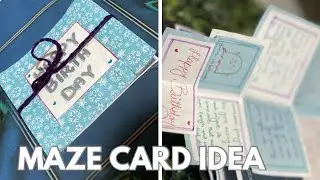 How to make Maze card for scrapbook/Maze card 01 #art #azartdiary #artandcraft #card