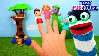 Fizzy Sings The Finger Song with Paw Patrol | Exploration Videos For Kids