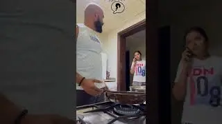 Epic Flipping Action ! Husband Epic Cook