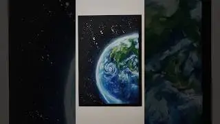 EARTH with Oil Pastels 🌍✍️ #oilpastel #oilpasteldrawing #art #shorts