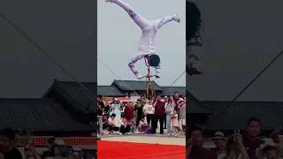 Cycling Loop Aerial Stunts🚴&zwj;♂️✨ #shorts #AerialStunts #CircusActs