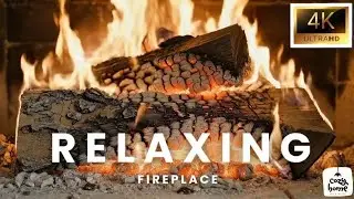 Real Wood Fireplace 1080p 🔥 Relaxing Fire Crackle for Sleep & Meditation