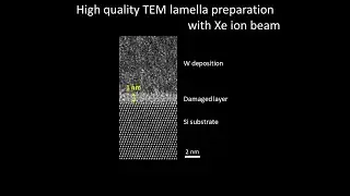 [Electronics] High quality TEM lamella preparation with Xe ion beam