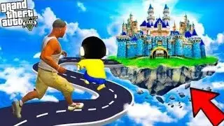 Shinchan and Franklin Tried Impossible Road to Heaven Parkour Challenge in GTA 5
