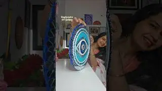 Let's DIY Lippan Art Evil Eye / Diy Wall Hanging #shorts #evileye #lippanartwork #Homedecor