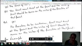 limits and continuity (Q3) (Gate 2014 (ME-03) Engineering Mathematics)