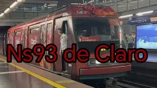 Viaje en el ns93 2075 con publicidad de claro hasta tobalaba metro de Santiago linea 1