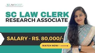 Supreme Court Law Clerk cum Research Associate | Judicial Clerkship Application Open | Legal Jobs