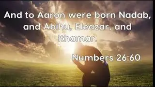 Numbers 26:60: And to Aaron were born Nadab, and Abihu, Eleazar, ...