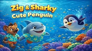 Zig & Sharky Song - Cute Penguin - Happy Music for Children