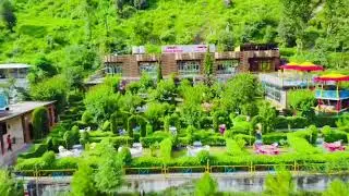 Swat haven resort drone view 