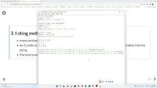How to use f-formatting method in Python (1)