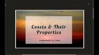 Coset & Their Properties | Josheph A Gallian | CSIR NET JRF | Mahesh Nagpurkar