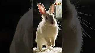 Rabbit vs. Robot Vacuum CLEANER! 😂 #shorts #shortvideo #funny #rabbitrescue #cuteanimals #cat