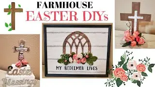 Budget Friendly Farmhouse Easter DIYs | Dollar Tree Easter Decor