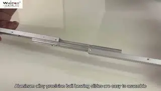 Aluminum alloy mini precision ball bearing slide rails, rust-resistant, corrosion-resistant.