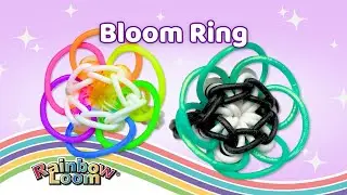 Учебное пособие по плетению радужных колец Bloom Ring от Angelynn (TutorialsByA&trade;) &mdash; дизайн для на...