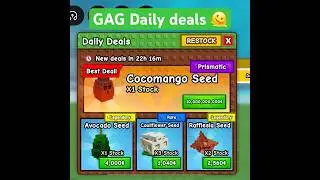 GAG Daily deals 🤪Cocomango #growagarden #roblox #shorts #dailydeals