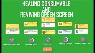 PUBG MOBILE ALL HEALING CONSUMABLE AND REVIVING GREEN SCREEN