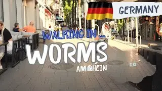 Walking in the City, Walking in Germany, Worms Am Rhein City Walk