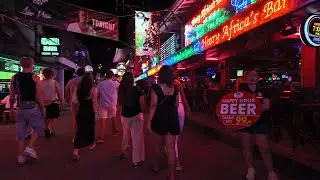 Koh Samui, Soi Green Mango Nightlife, Chaweng, Thailand 4K 30FPS