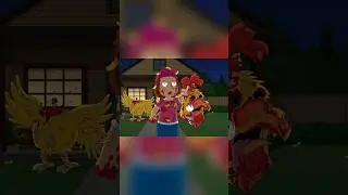 Meg fights The Giant Chicken🐔 #familyguy #comedy #meggriffin #giantchicken #shorts #fight