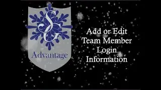 Adding / Editing Team Members