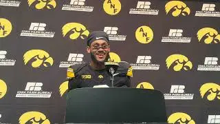 Iowa Football: Deshaun Lee talks about his interception, fourth down stop and more 