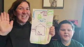 Map of your backyard treasure hunt