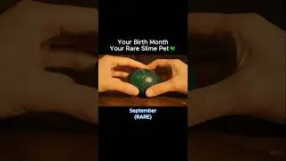 Your  Birth Month Your Rare Slime Pet 🐕||ASMR Video #asmr #asmrsounds #ai