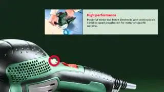 Features of: The Bosch PEX 400AE Random Orbit Sander
