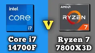 Core i7-14700F vs Ryzen 7-7800X3D Processor || Intel Core i7 14700F vs AMD Ryzen 7 7800X3D