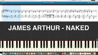 James Arthur *Naked* Piano Tutorial Instrumental Cover