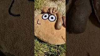Pou got pooped on the head 😂💩 #pou #plushie #plushtoy