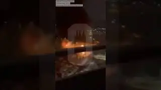 Blast and massive fire seen at shopping mall in Moscow region