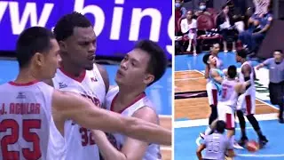 Justin Brownlee Losses his temper and Get mad on Chris lalata l Ginebra vs Phoenix l PBA