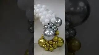 127pcs Silver Gold White Latex Balloons 18in 12in 10in 5in for Birthday Shower Wedding Party