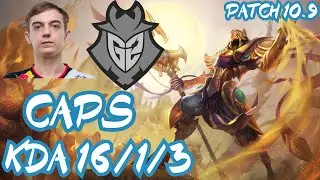 G2 Caps AZIR vs CASSIOPEIA MID - EUW CHALLENGER - PATCH 10.9