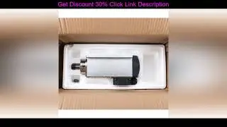 Review 1.5kw 220v/110v CNC Square Air Cooling Spindle Motor  ER11 Collet1500W Air-cooled Milling Sp