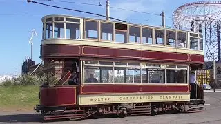 Blackpool Heritage Tram Tours - a ride on Bolton 66 - North Pier to Pleasure Beach