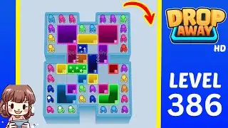 Drop Away Level 386 Solution Walkthrough